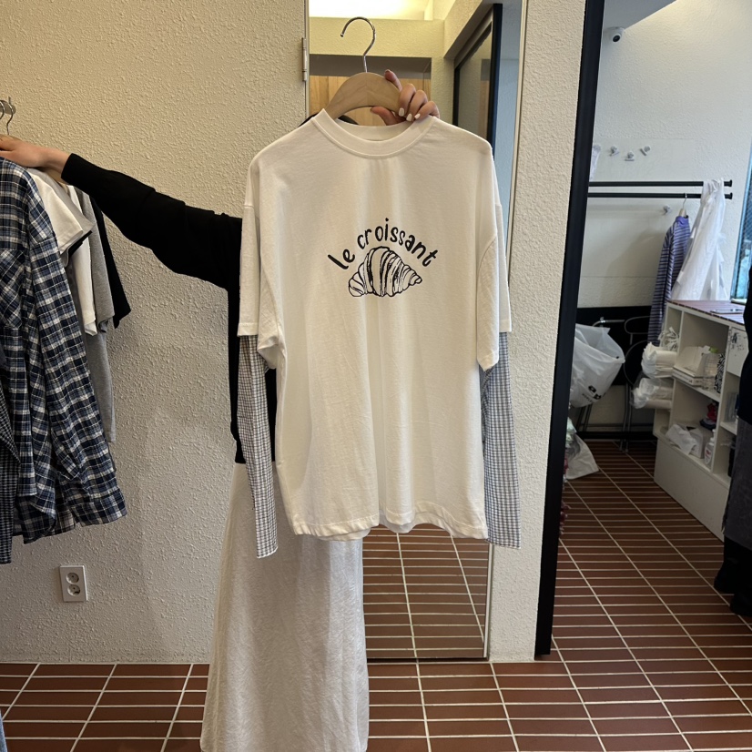 CHOI-L東大門直郵女裝新款時尚休閑人氣真品長袖T恤假兩件CHOI長袖T恤圖色1