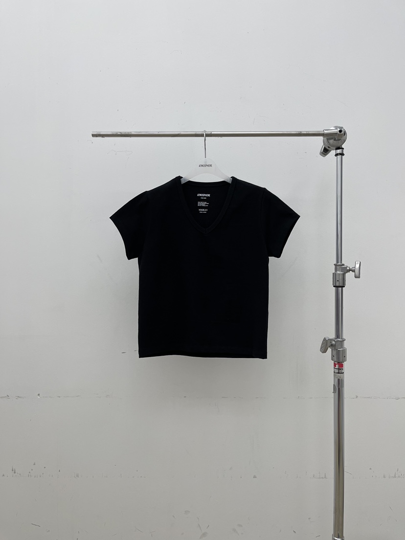 ATMOSPHERE韓國代購女裝新品26春夏人氣推薦真品時尚T恤V領ATMOSPHERE/BLINGT恤圖色4