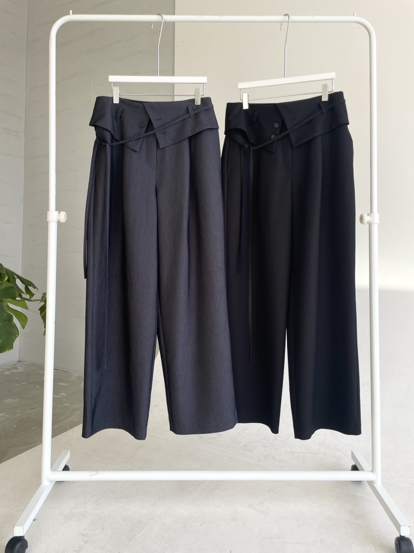 URBANE cloth東大門代購女裝新品職業休閑時尚休閑褲含腰繩URBANE cloth休閑褲