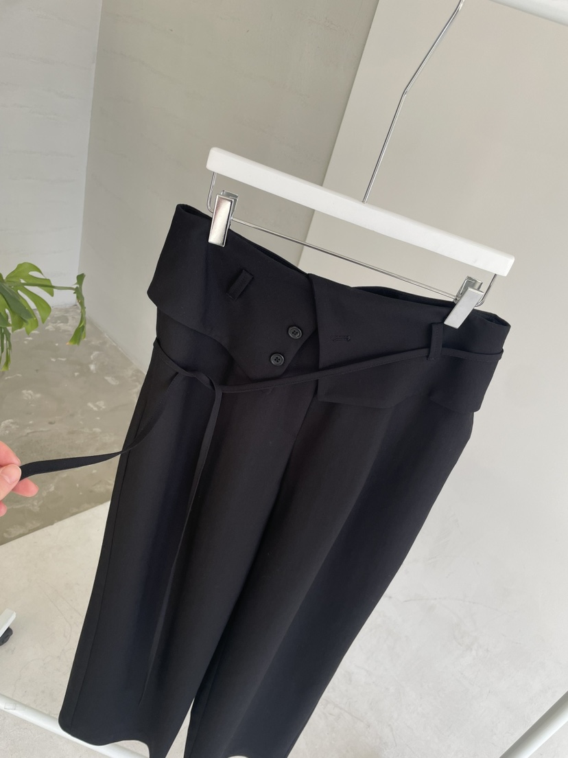 URBANE cloth東大門代購女裝新品職業休閑時尚休閑褲含腰繩URBANE cloth休閑褲