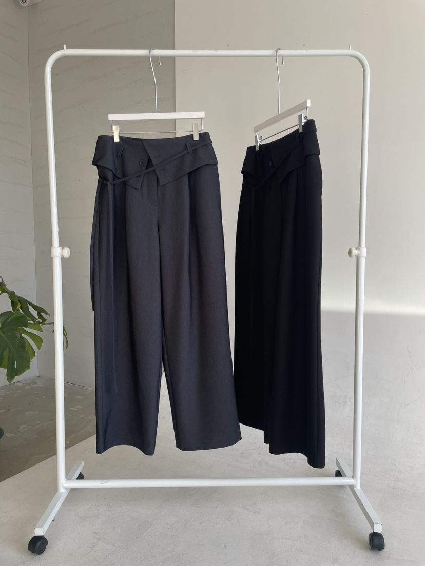 URBANE cloth東大門代購女裝新品職業休閑時尚休閑褲含腰繩URBANE cloth休閑褲