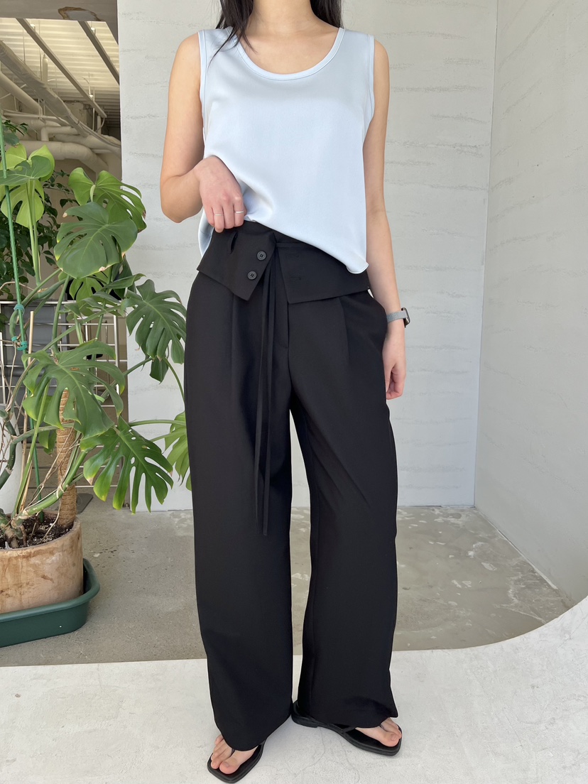 URBANE cloth東大門代購女裝新品職業休閑時尚休閑褲含腰繩URBANE cloth休閑褲