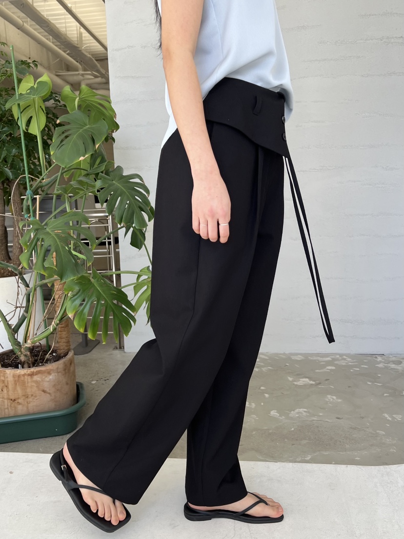 URBANE cloth東大門代購女裝新品職業休閑時尚休閑褲含腰繩URBANE cloth休閑褲