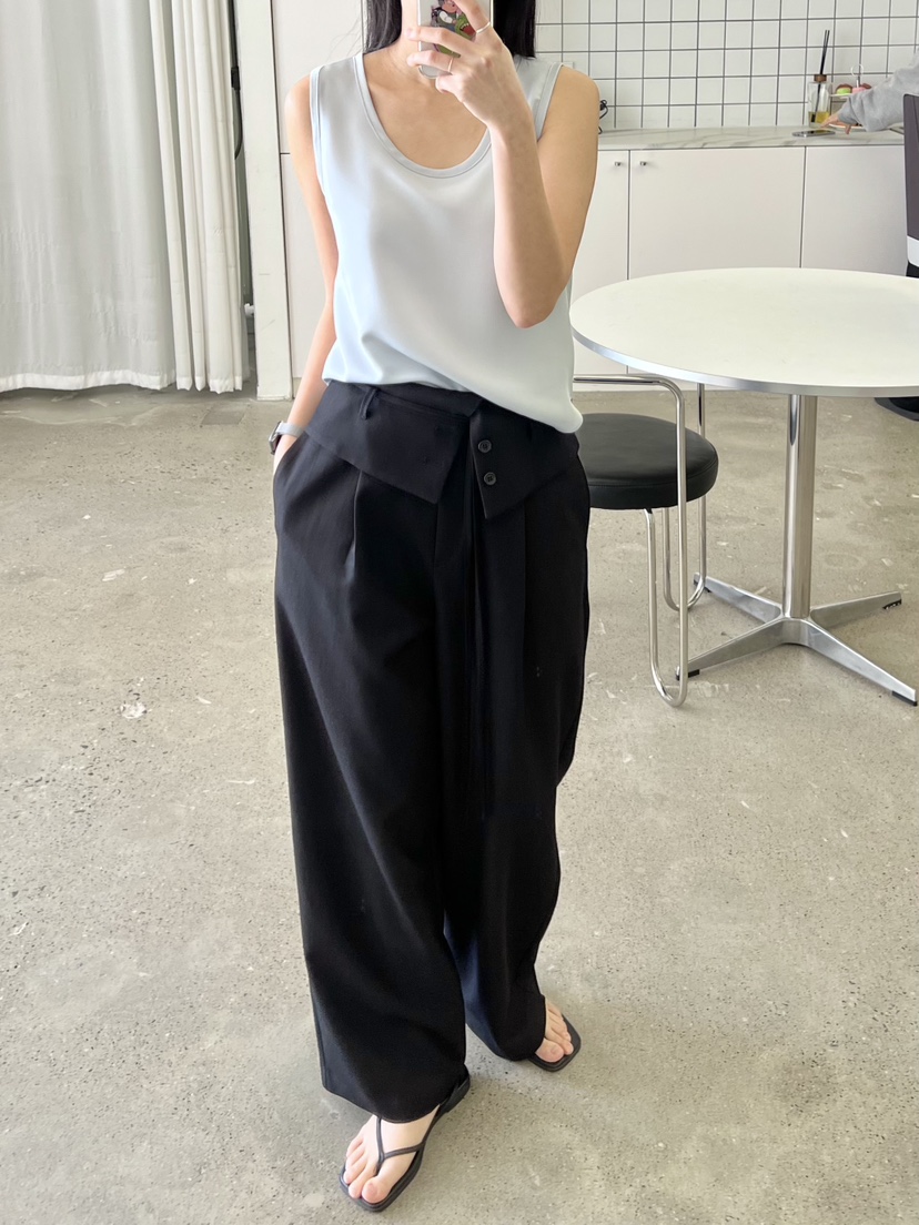 URBANE cloth東大門代購女裝新品職業休閑時尚休閑褲含腰繩URBANE cloth休閑褲