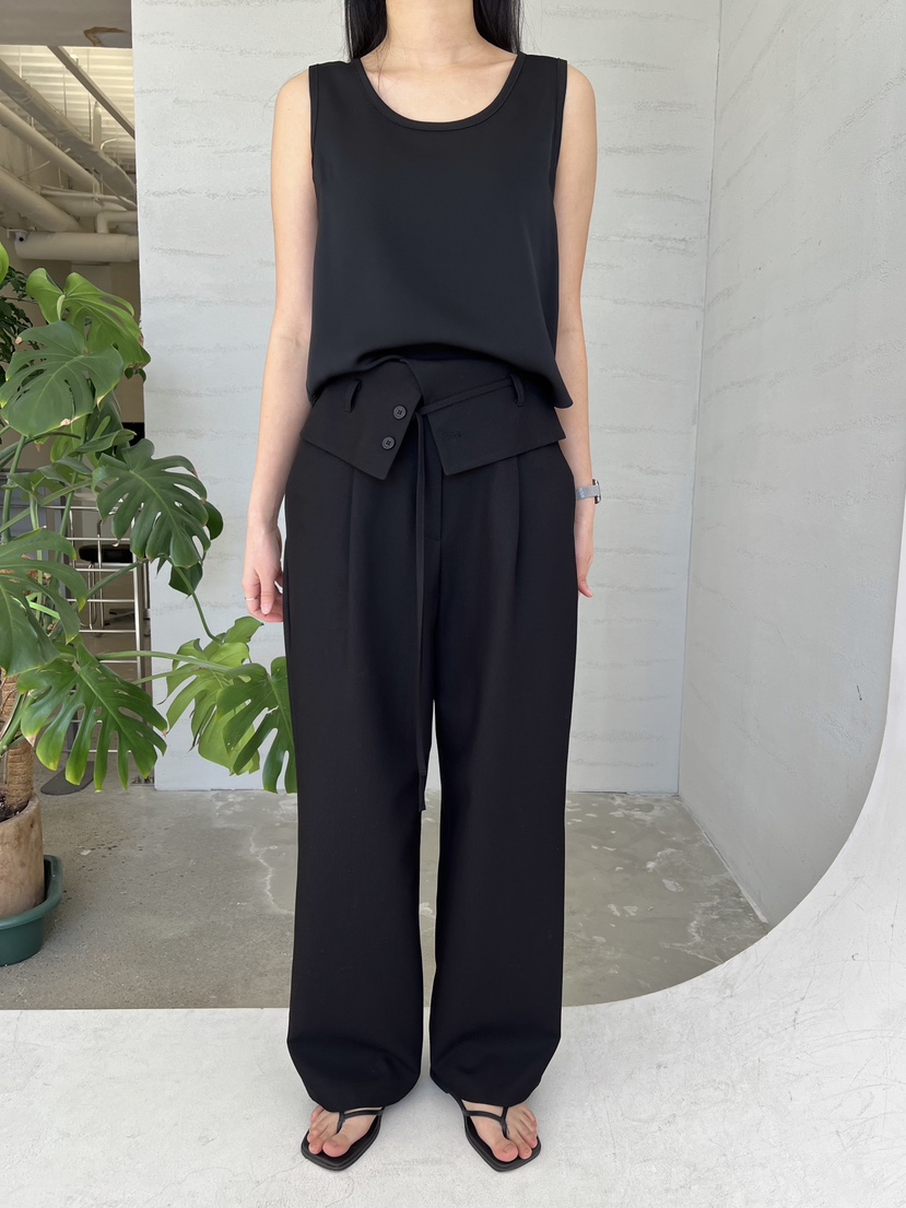 URBANE cloth東大門代購女裝新品職業休閑時尚休閑褲含腰繩URBANE cloth休閑褲