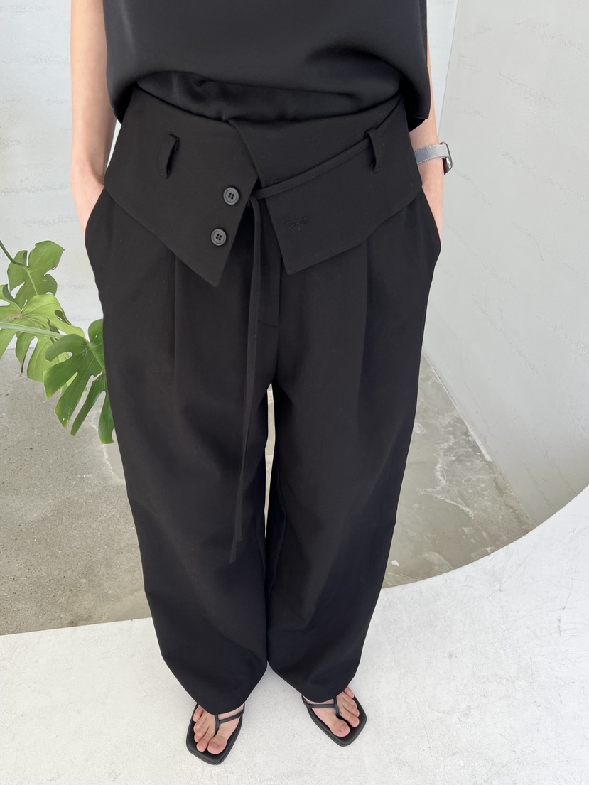 URBANE cloth東大門代購女裝新品職業休閑時尚休閑褲含腰繩URBANE cloth休閑褲