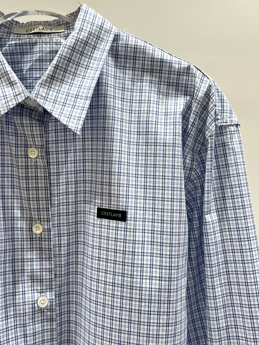 CESTLAVIE韓國直郵女裝新款時尚職業人氣26春夏襯衫蕾絲衫短款CESTLAVIE襯衫/蕾絲衫