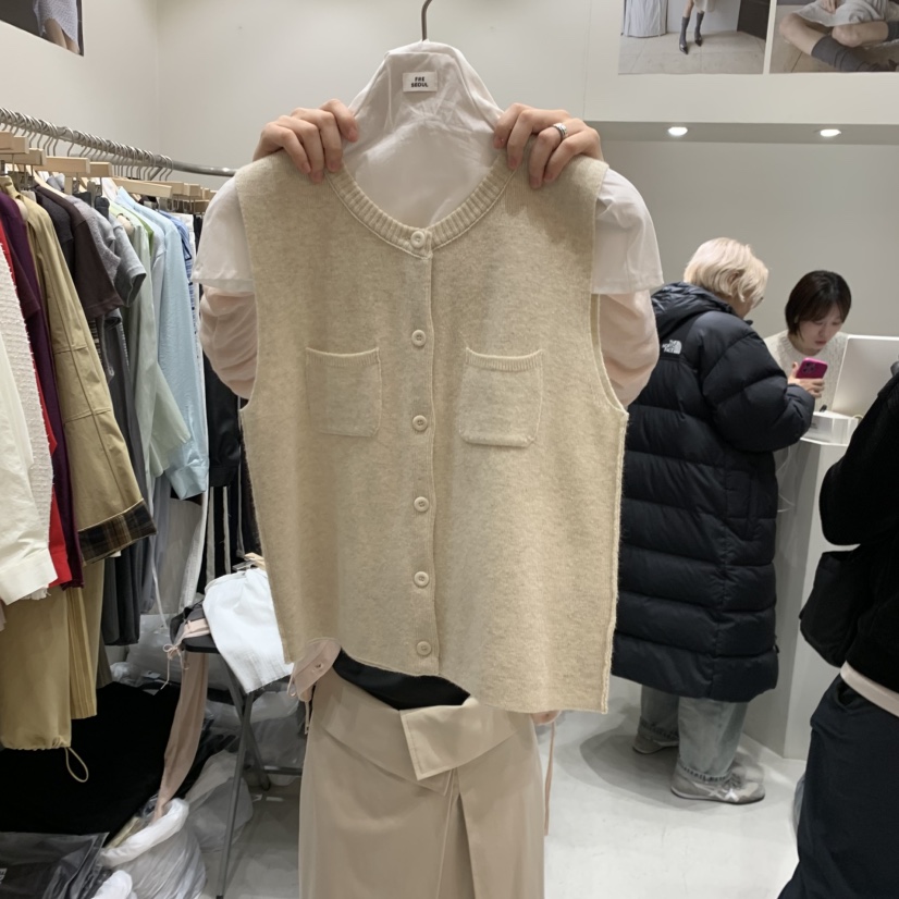 FRE韓國直郵女裝新款時尚真品26春夏推薦休閑熱賣職業馬甲FRE馬甲圖色1