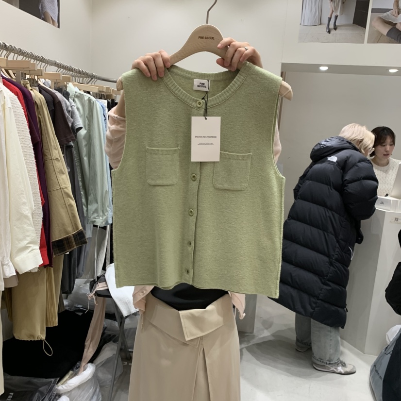 FRE韓國直郵女裝新款時尚真品26春夏推薦休閑熱賣職業馬甲FRE馬甲圖色2