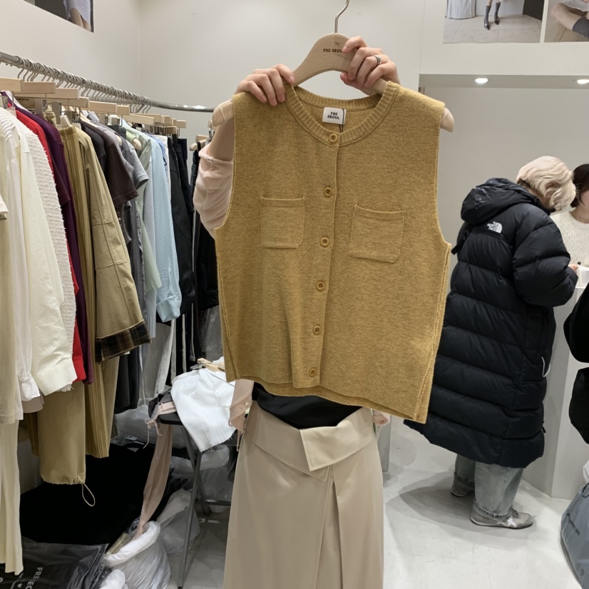 FRE韓國直郵女裝新款時尚真品26春夏推薦休閑熱賣職業馬甲FRE馬甲圖色4