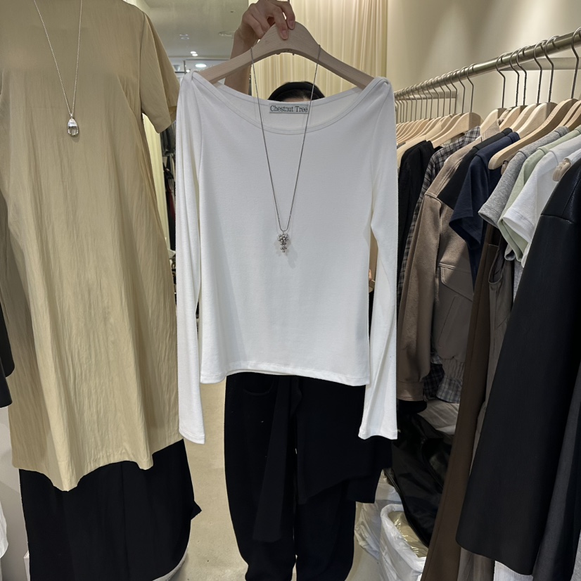 LIL韓國直郵女士新款推薦人氣休閑熱賣時尚長袖T恤不含配飾LIL長袖T恤圖色2