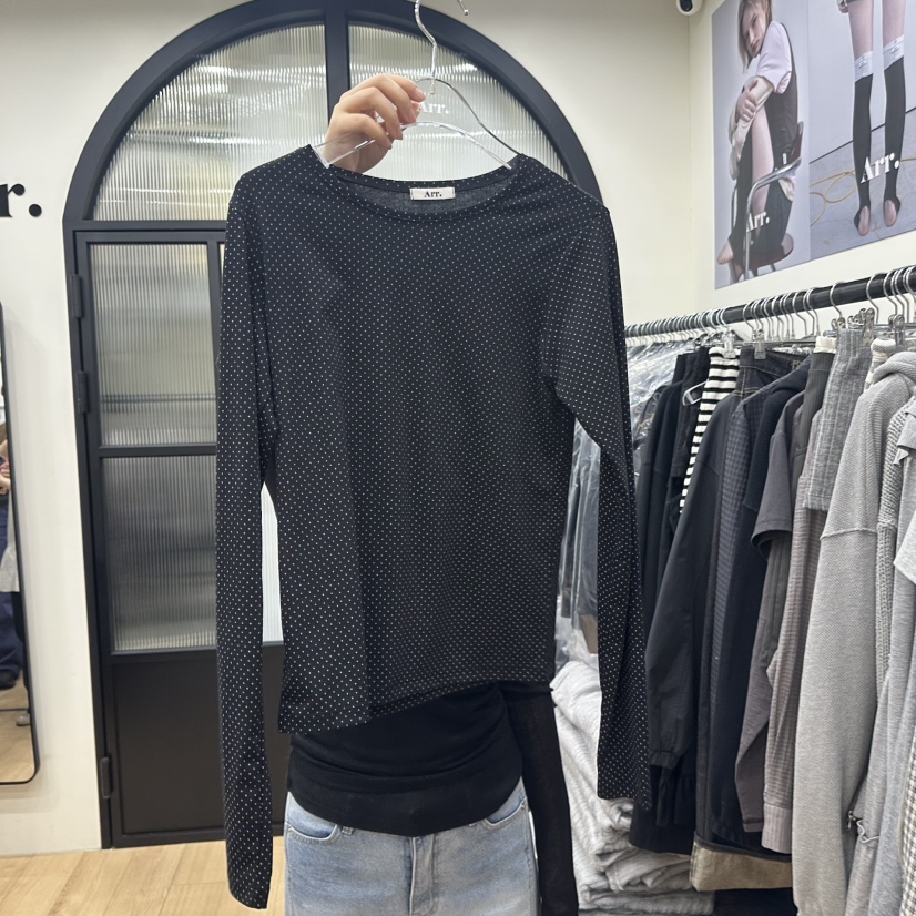 ARR韓國代購女裝新品人氣職業休閑熱賣26春夏推薦長袖T恤ARR長袖T恤圖色1