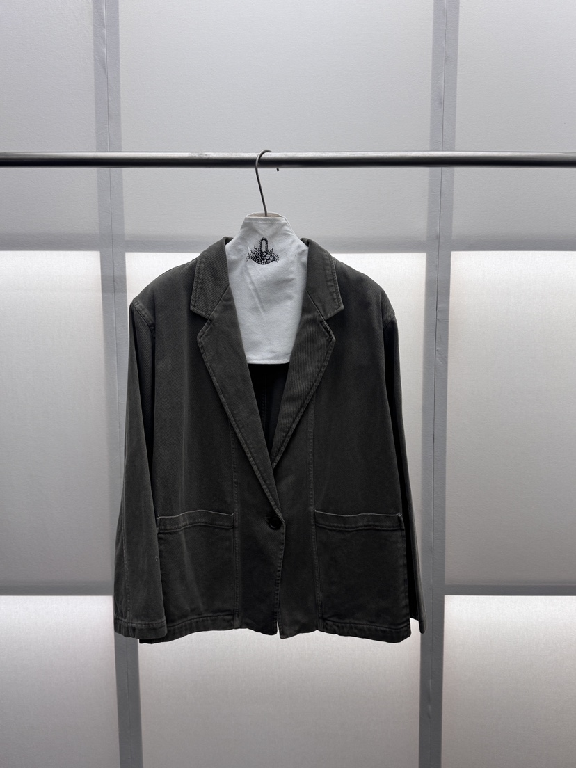 MILUI東大門代購女裝新品休閑熱賣職業人氣26春夏真品夾克MILUI夾克圖色1