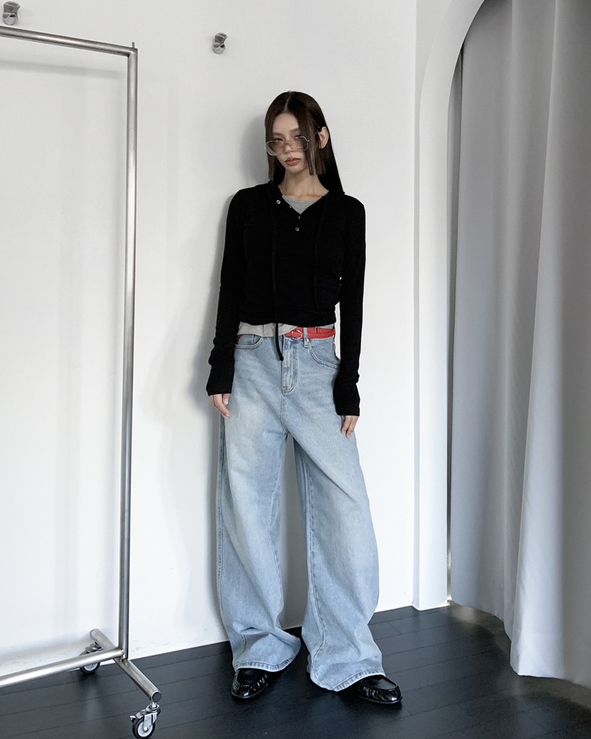 LIVE AID-P東大門實拍女裝新品真品職業熱賣人氣牛仔褲LIVE AID-P牛仔褲