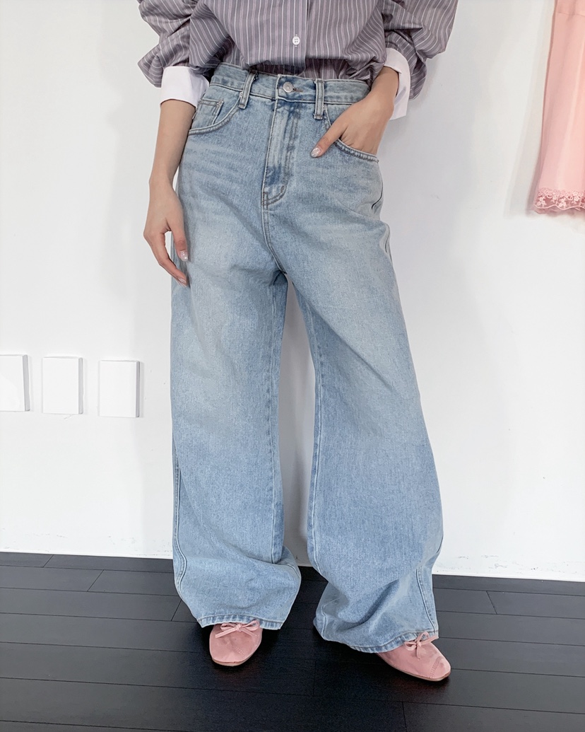 LIVE AID-P東大門實拍女裝新品真品職業熱賣人氣牛仔褲LIVE AID-P牛仔褲