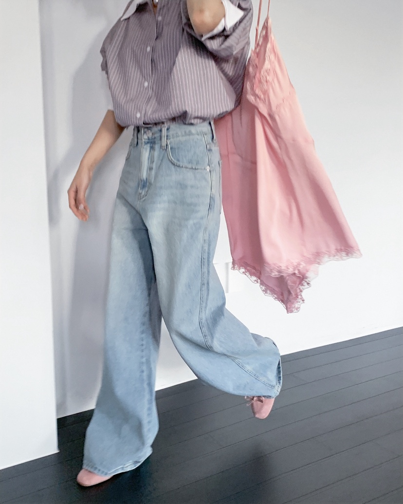 LIVE AID-P東大門實拍女裝新品真品職業熱賣人氣牛仔褲LIVE AID-P牛仔褲