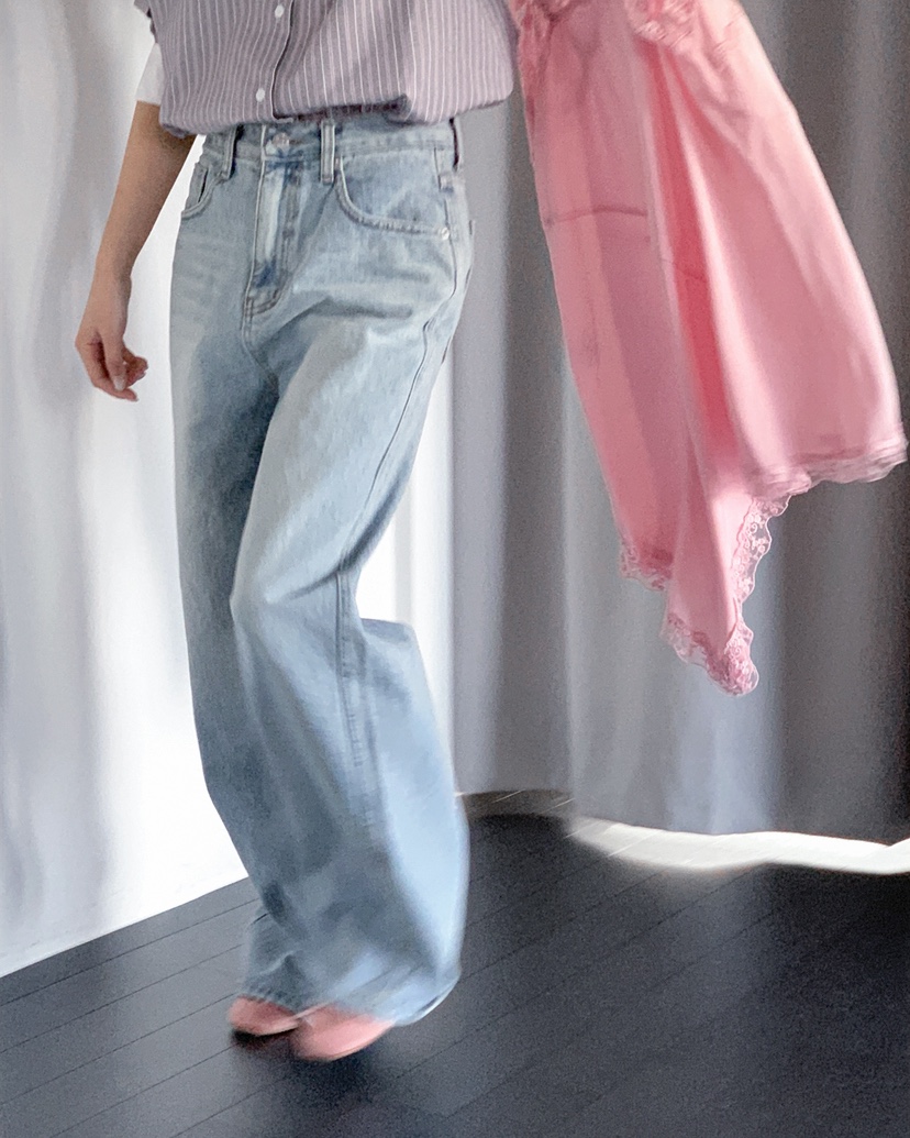 LIVE AID-P東大門實拍女裝新品真品職業熱賣人氣牛仔褲LIVE AID-P牛仔褲