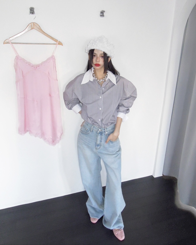 LIVE AID-P東大門實拍女裝新品真品職業熱賣人氣牛仔褲LIVE AID-P牛仔褲