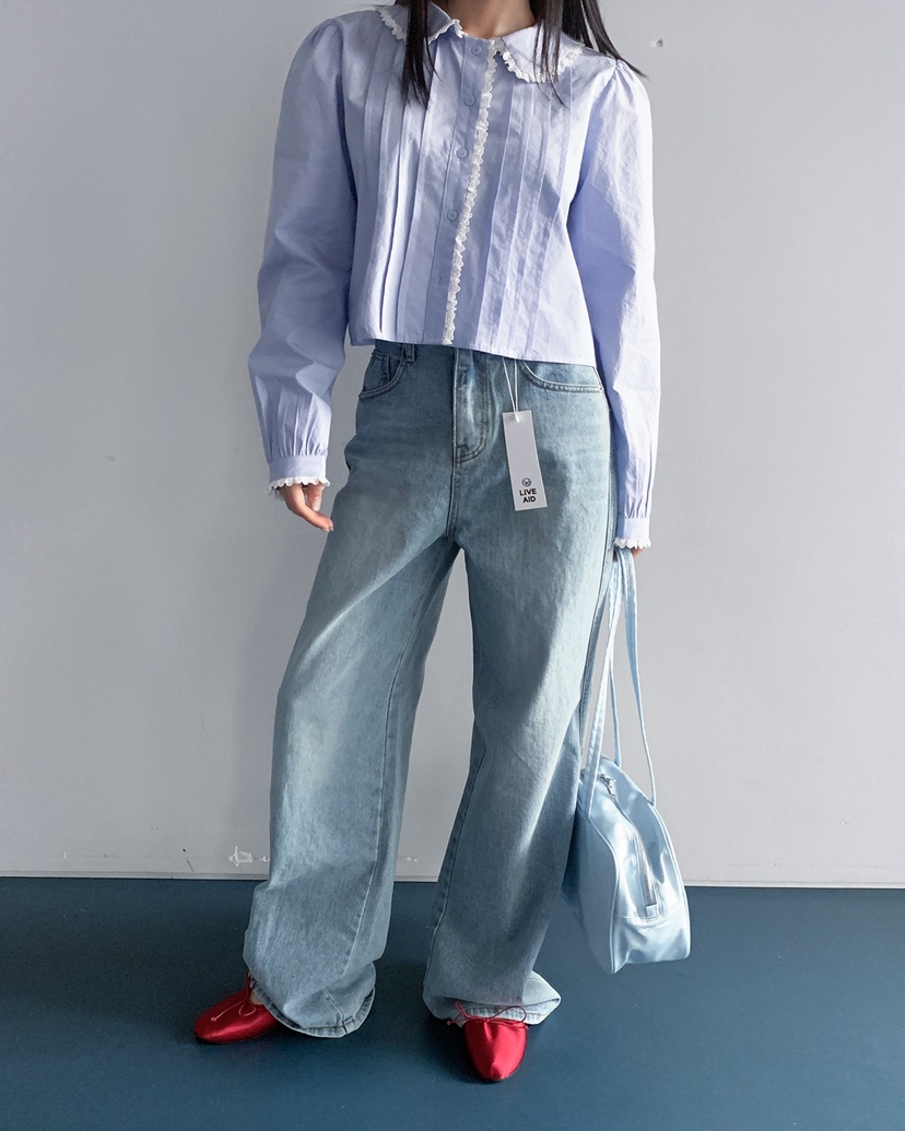 LIVE AID-P東大門實拍女裝新品真品職業熱賣人氣牛仔褲LIVE AID-P牛仔褲