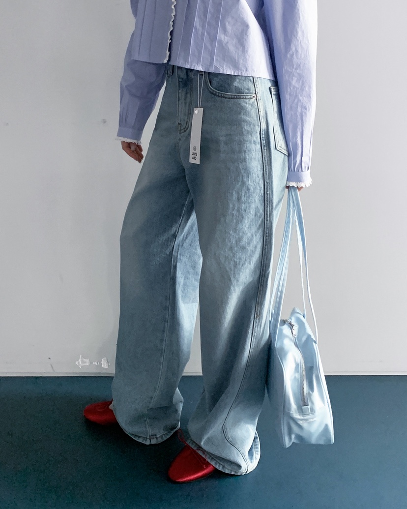 LIVE AID-P東大門實拍女裝新品真品職業熱賣人氣牛仔褲LIVE AID-P牛仔褲