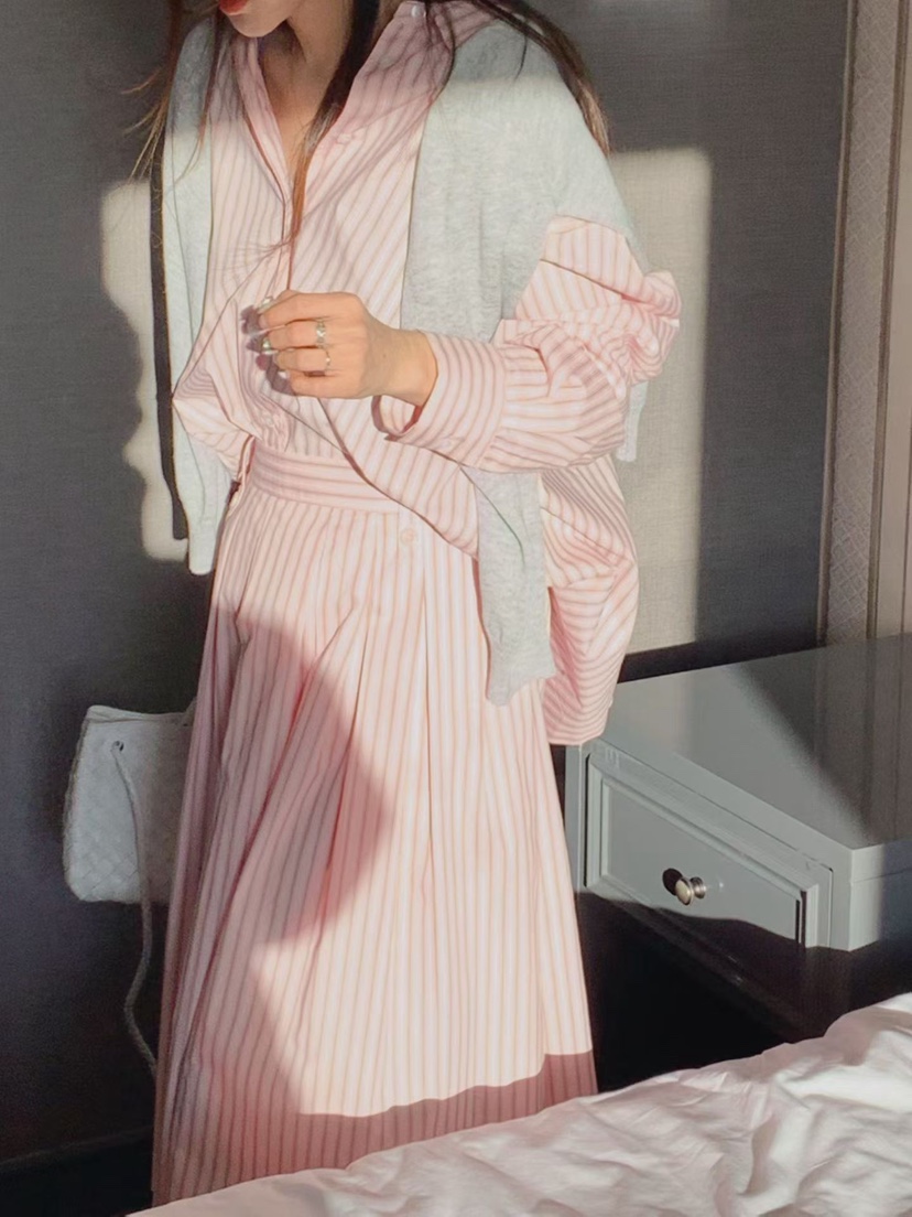 LA CREME韓國代購女士新款推薦休閑職業時尚熱賣人氣長裙LA CREME長裙