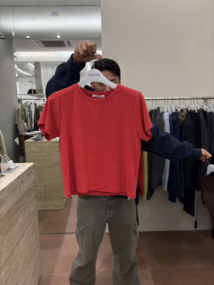 FOR TAPE東大門代購女裝新品人氣真品職業26春夏T恤水洗修身FOR TAPET恤圖色2