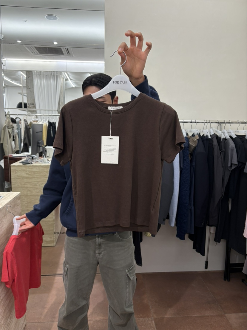 FOR TAPE東大門代購女裝新品人氣真品職業26春夏T恤水洗修身FOR TAPET恤圖色4