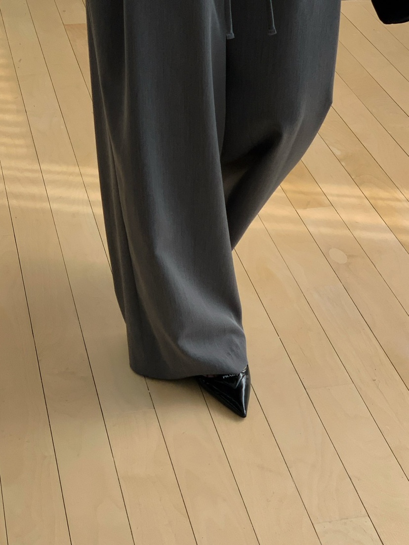 REVE CITE-L韓國代購女士新款時尚26春夏休閑褲褶裥鏤空REVE CITE-L休閑褲