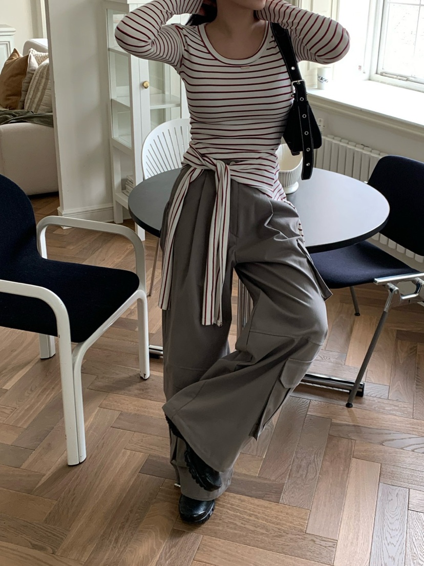 REVE CITE-L韓國代購女裝新品職業熱賣真品長袖T恤披肩REVE CITE-L長袖T恤