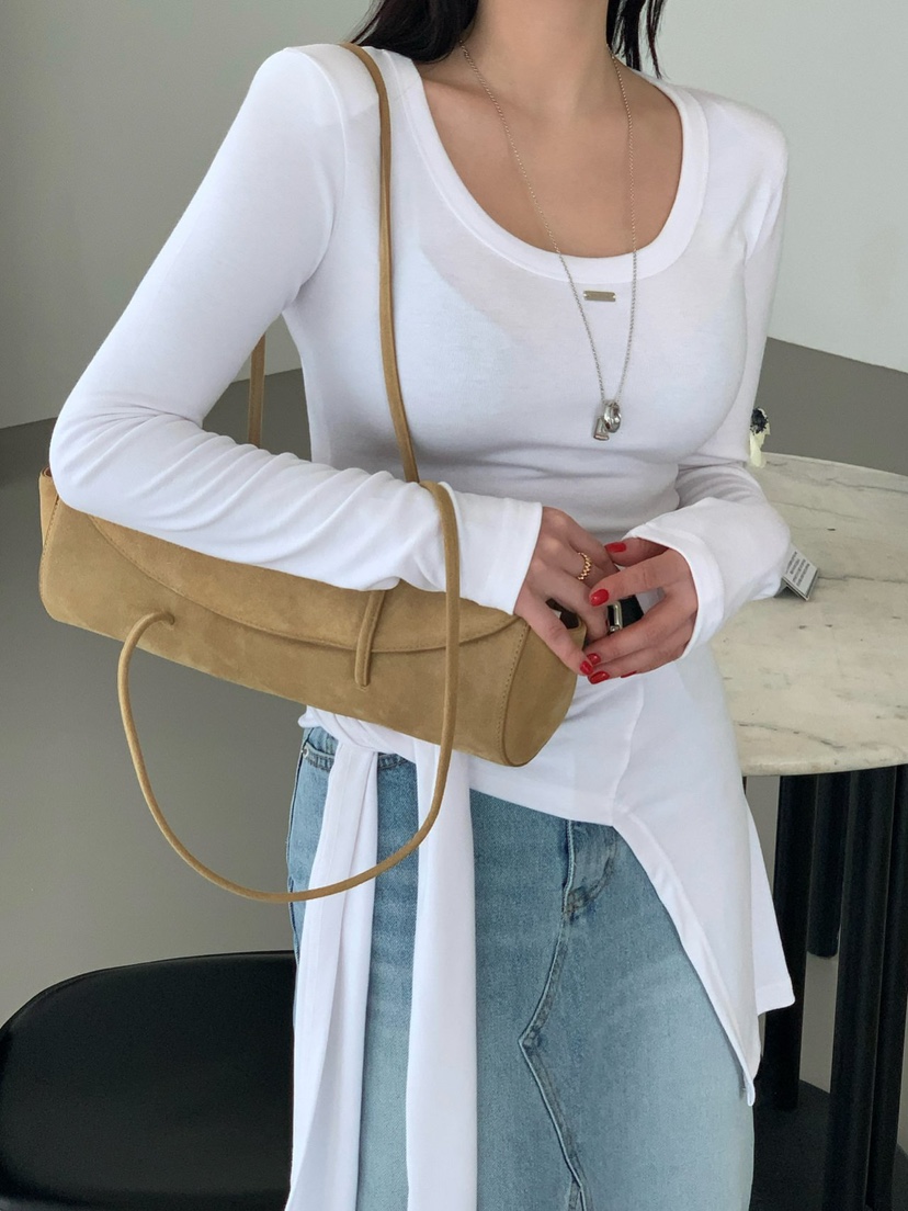 REVE CITE-L韓國代購女裝新品職業熱賣真品長袖T恤披肩REVE CITE-L長袖T恤