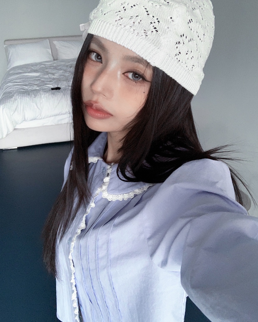 LIVE AID-P韓國代購女裝新品熱賣職業休閑時尚襯衫蕾絲衫LIVE AID-P襯衫/蕾絲衫