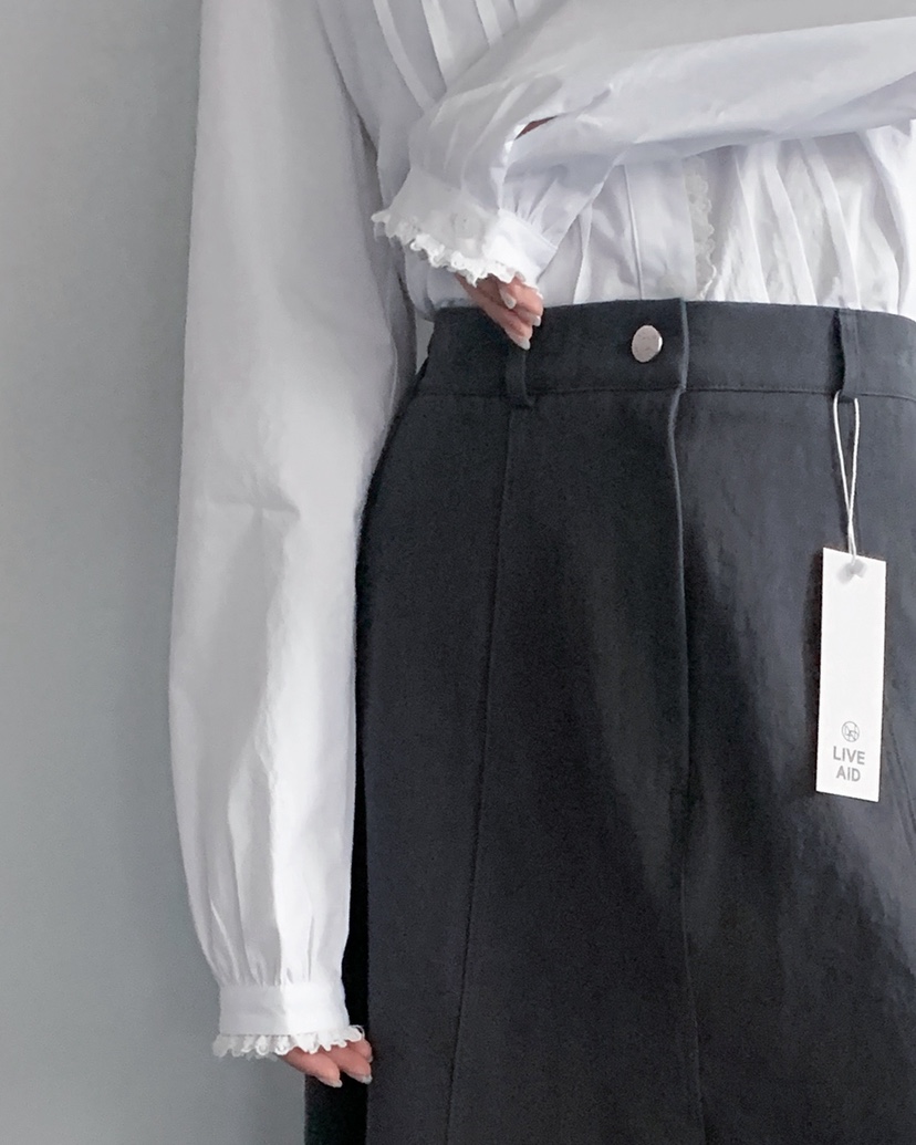 LIVE AID-P韓國代購女裝新品熱賣職業休閑時尚襯衫蕾絲衫LIVE AID-P襯衫/蕾絲衫