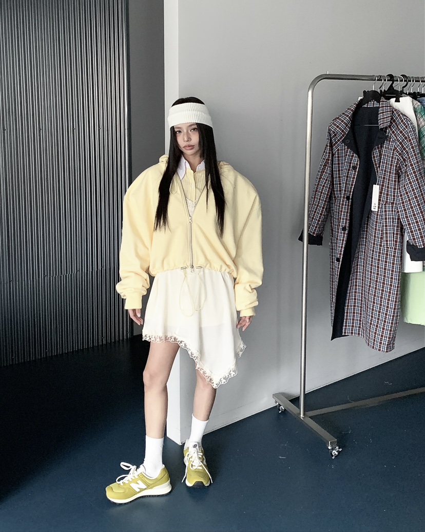 LIVE AID-P東大門直郵女裝新款人氣熱賣26春夏夾克拉鏈LIVE AID-P夾克