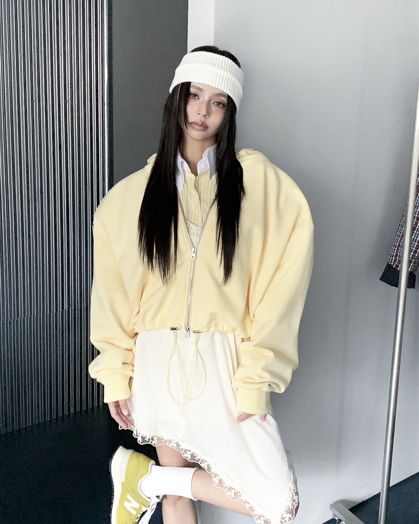 LIVE AID-P東大門直郵女裝新款人氣熱賣26春夏夾克拉鏈LIVE AID-P夾克