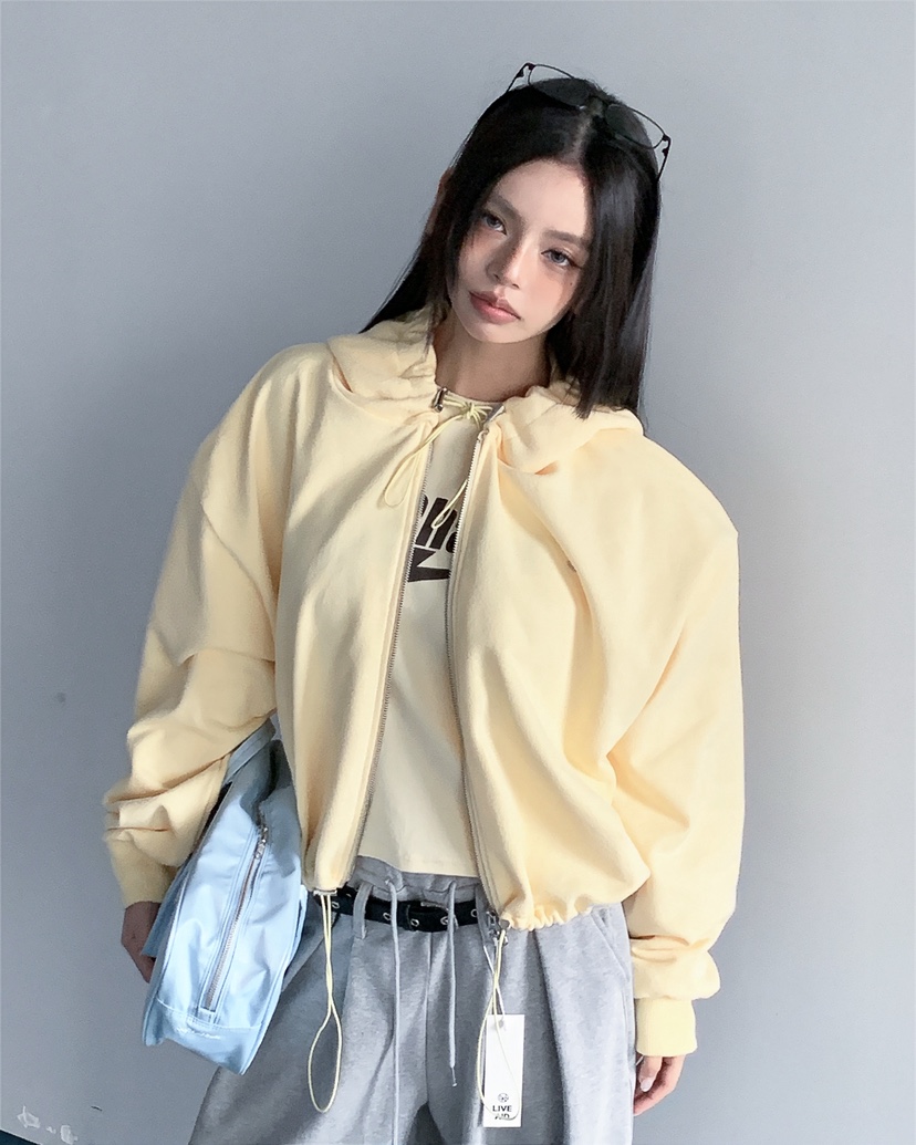 LIVE AID-P東大門直郵女裝新款人氣熱賣26春夏夾克拉鏈LIVE AID-P夾克