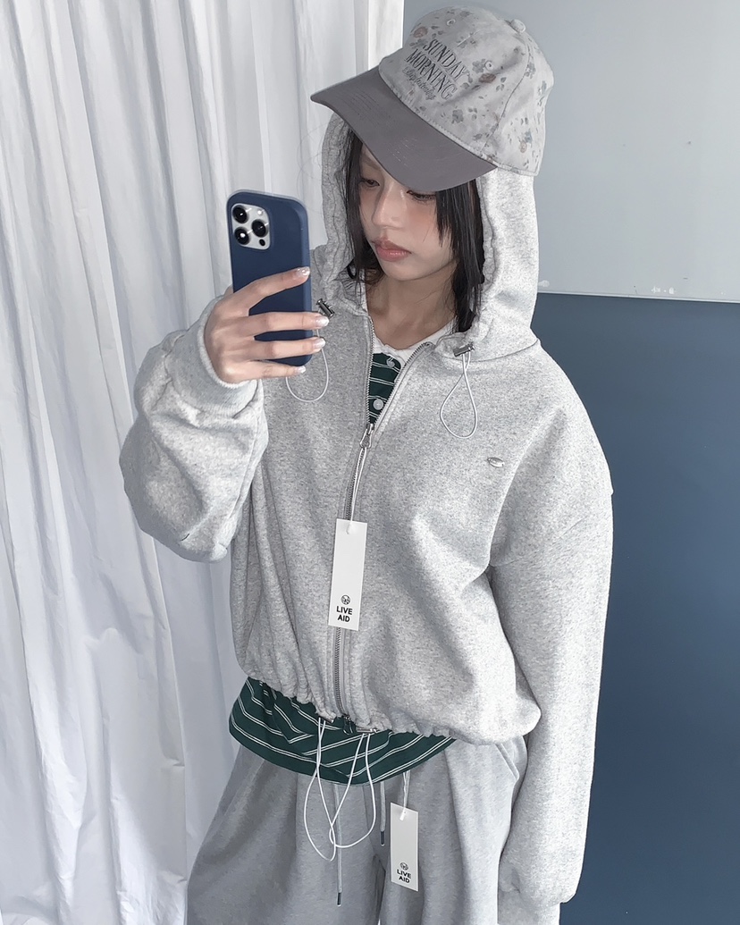 LIVE AID-P東大門直郵女裝新款人氣熱賣26春夏夾克拉鏈LIVE AID-P夾克