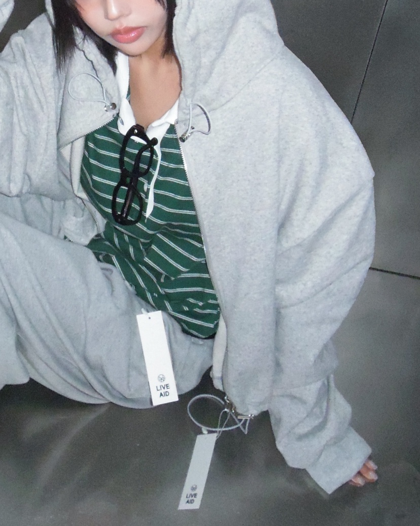 LIVE AID-P東大門直郵女裝新款人氣熱賣26春夏夾克拉鏈LIVE AID-P夾克