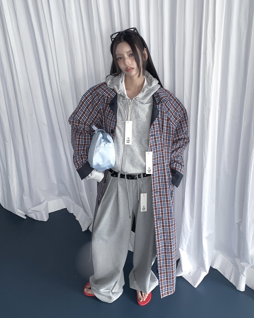 LIVE AID-P東大門直郵女裝新款人氣熱賣26春夏夾克拉鏈LIVE AID-P夾克