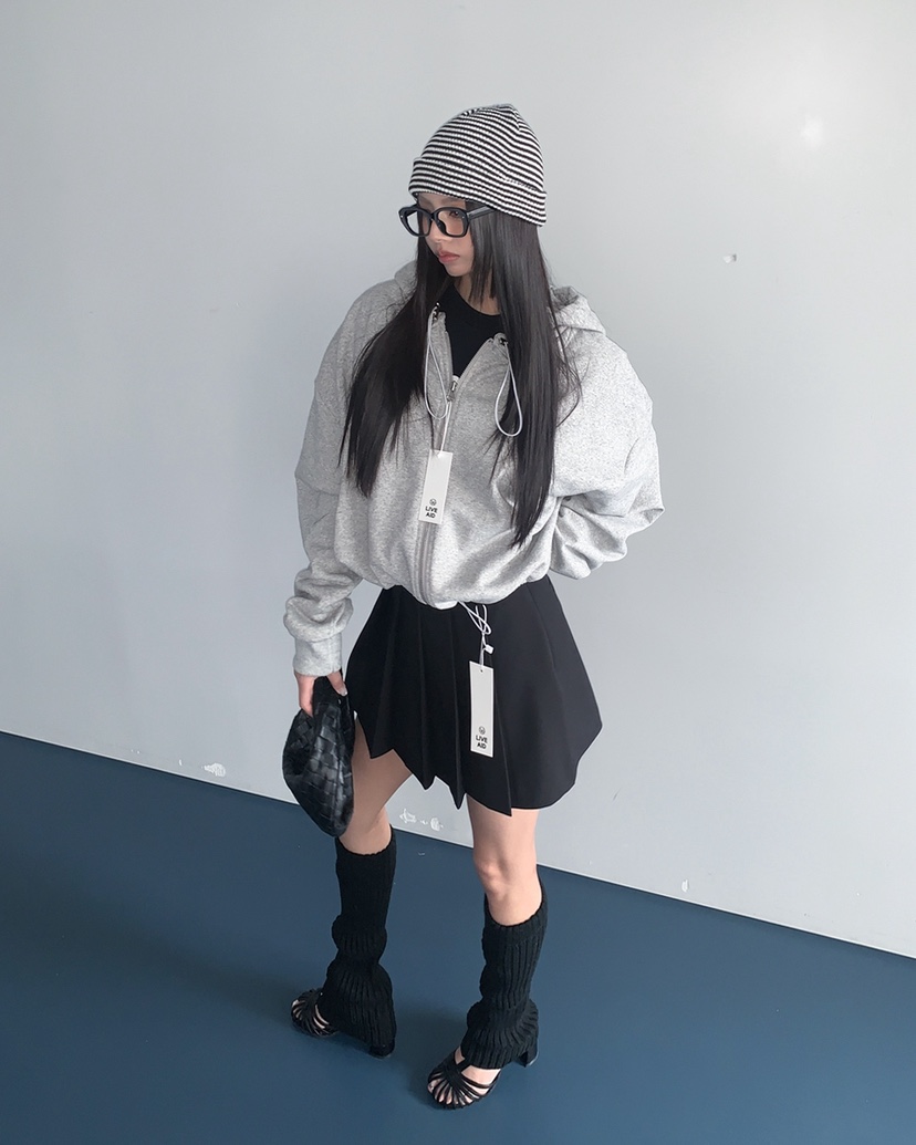 LIVE AID-P東大門直郵女裝新款人氣熱賣26春夏夾克拉鏈LIVE AID-P夾克