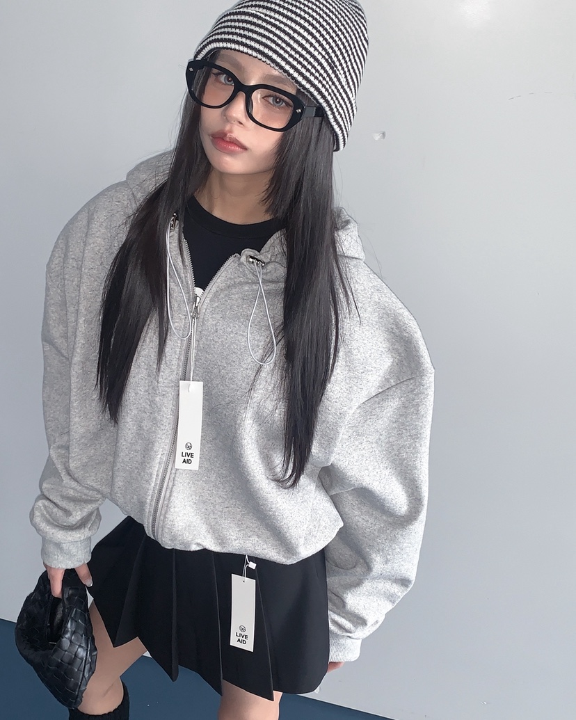 LIVE AID-P東大門直郵女裝新款人氣熱賣26春夏夾克拉鏈LIVE AID-P夾克
