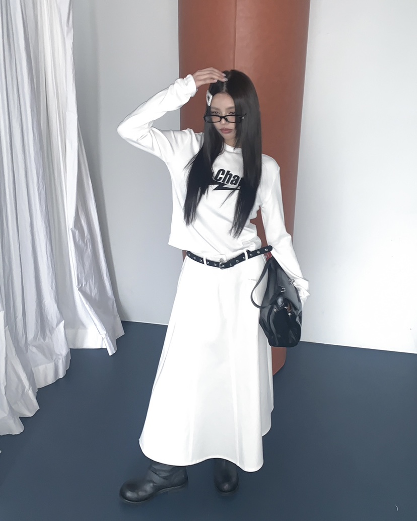 LIVE AID-P東大門直郵女士新款熱賣真品時尚職業推薦長裙LIVE AID-P長裙