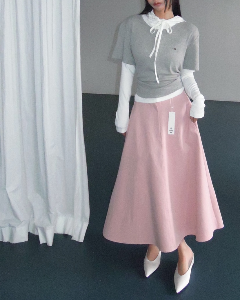 LIVE AID-P東大門直郵女士新款熱賣真品時尚職業推薦長裙LIVE AID-P長裙