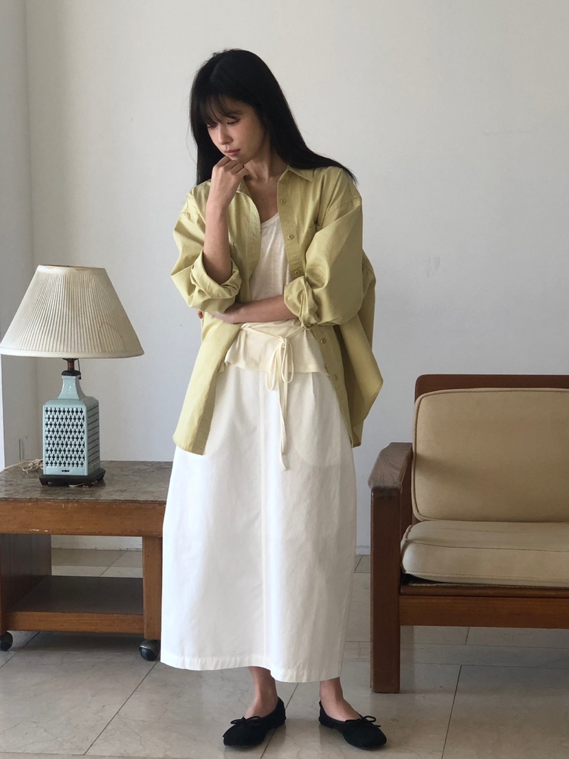 THE EYL韓國代購女士新款休閑推薦職業真品26春夏熱賣長裙THE EYL長裙