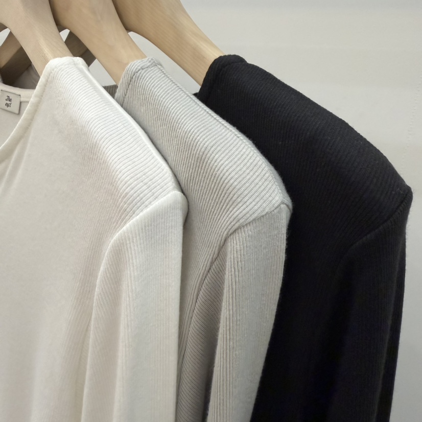 THE EYL韓國直郵女裝新品26春夏職業推薦人氣長袖T恤拉鏈THE EYL長袖T恤