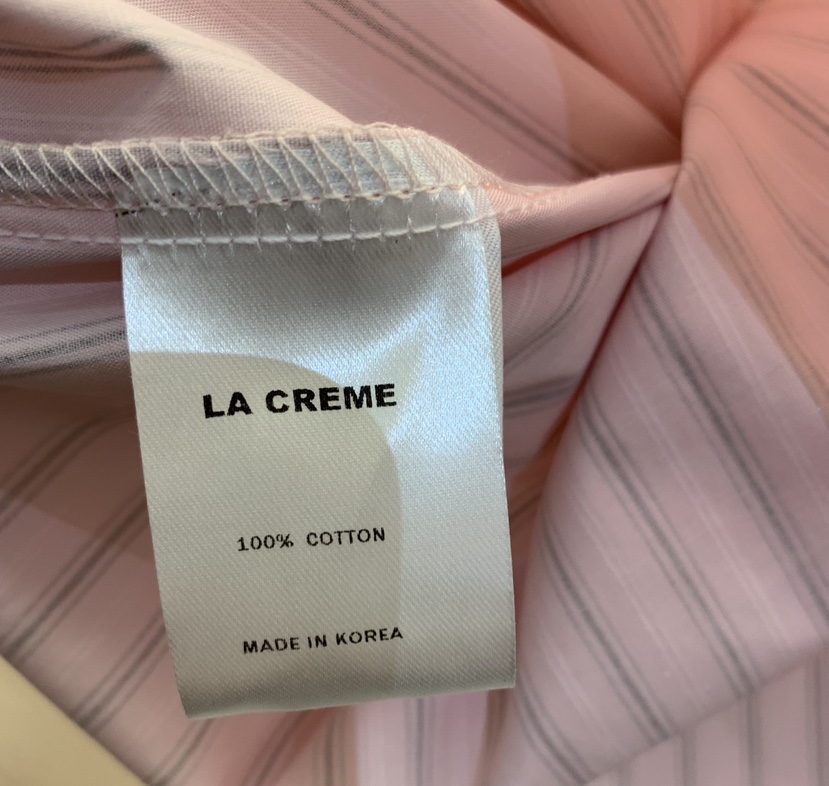 LA CREME韓國直郵女士新品26春夏職業時尚人氣襯衫蕾絲衫LA CREME襯衫/蕾絲衫