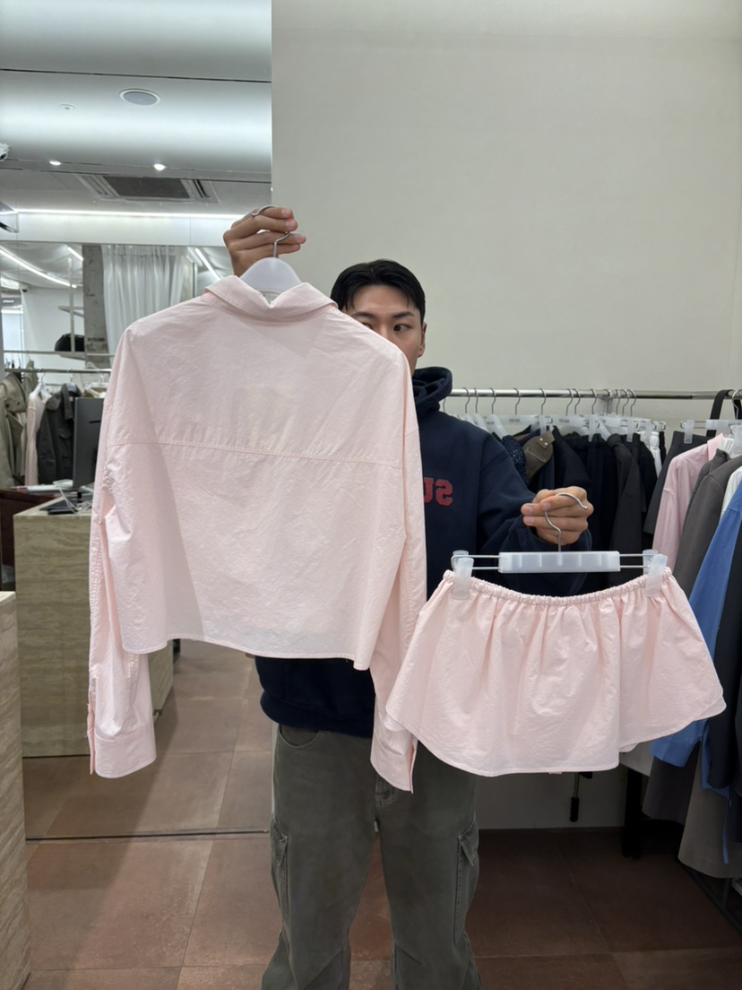 FOR TAPE東大門直郵女士新款職業推薦26春夏襯衫蕾絲衫套裝FOR TAPE襯衫/蕾絲衫