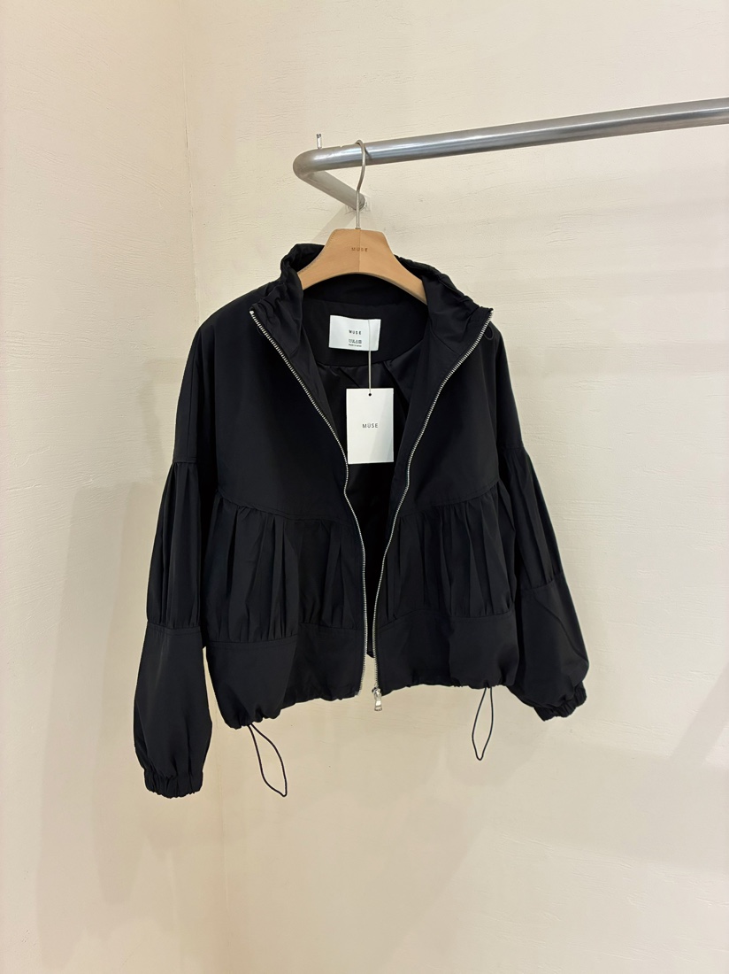 MUSE-P韓國代購女士新款真品職業休閑26春夏時尚夾克褶皺MUSE-P夾克圖色2