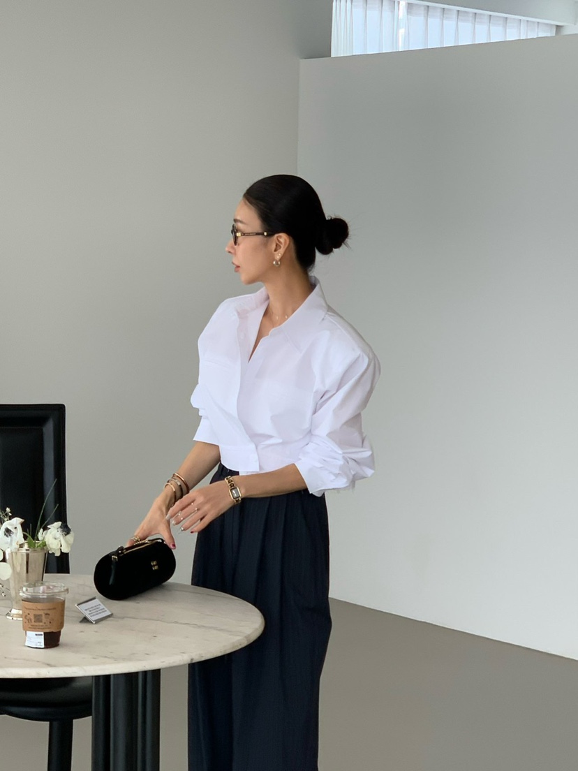 REVE CITE-L韓國直郵女士新款人氣26春夏休閑褲褶裥鏤空REVE CITE-L休閑褲