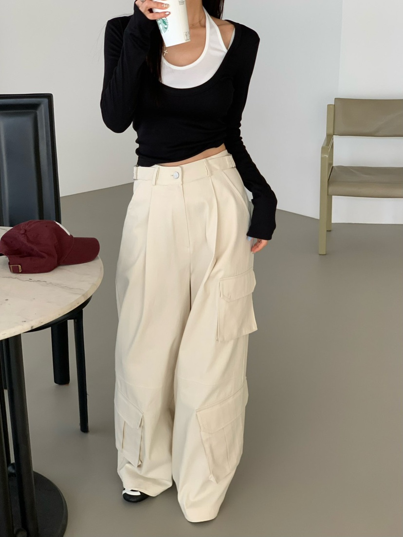 REVE CITE-L東大門代購女裝新款26春夏推薦休閑褲工裝褲REVE CITE-L休閑褲