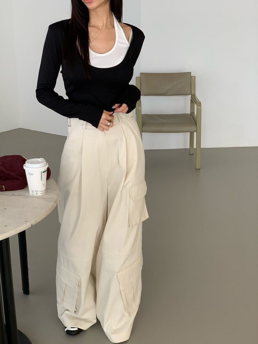 REVE CITE-L東大門代購女裝新款26春夏推薦休閑褲工裝褲REVE CITE-L休閑褲